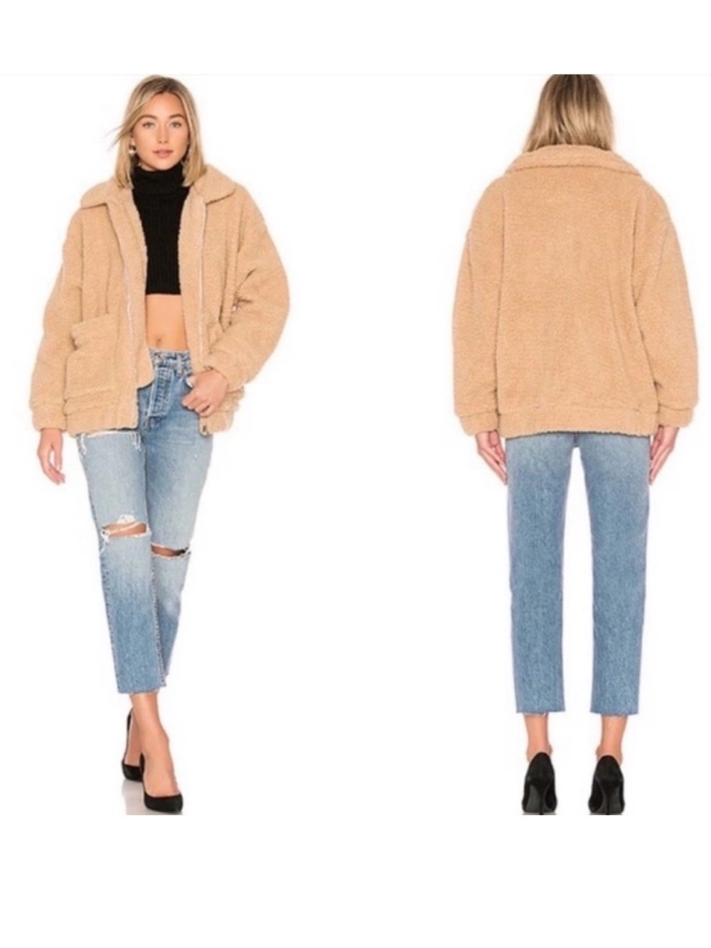 I.AM.GIA Oversized Teddy Coat - Tan